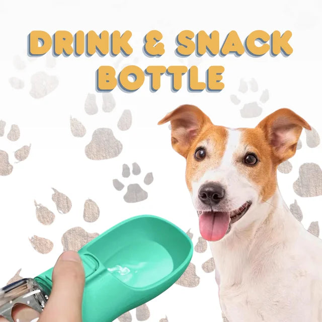 Drink&Snack Bottle – The Ultimate On-the-Go Hydration for Your Dog!