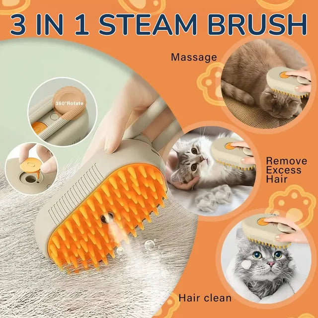 FluffyBrush 2.0 – The Ultimate 3-in-1 Pet Grooming Solution